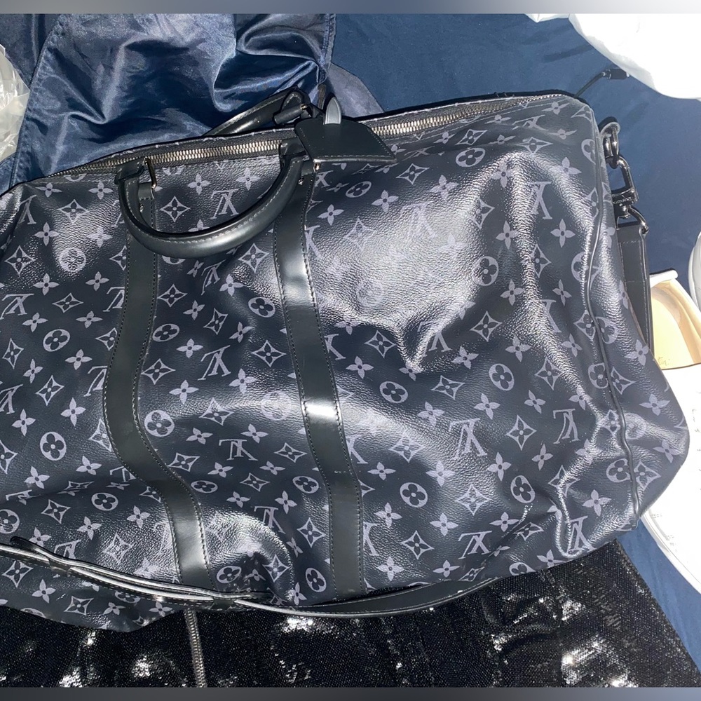 Black Louis Vuitton Keepall Duffel